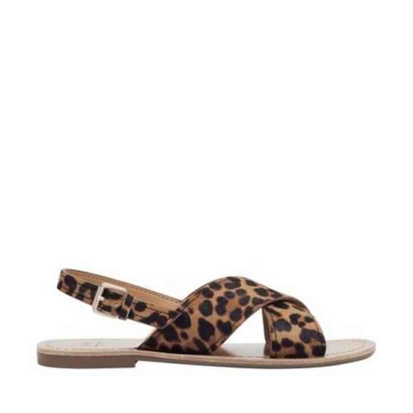 Marc Fisher Animal Print Leather Sandals - Picture 10 of 10